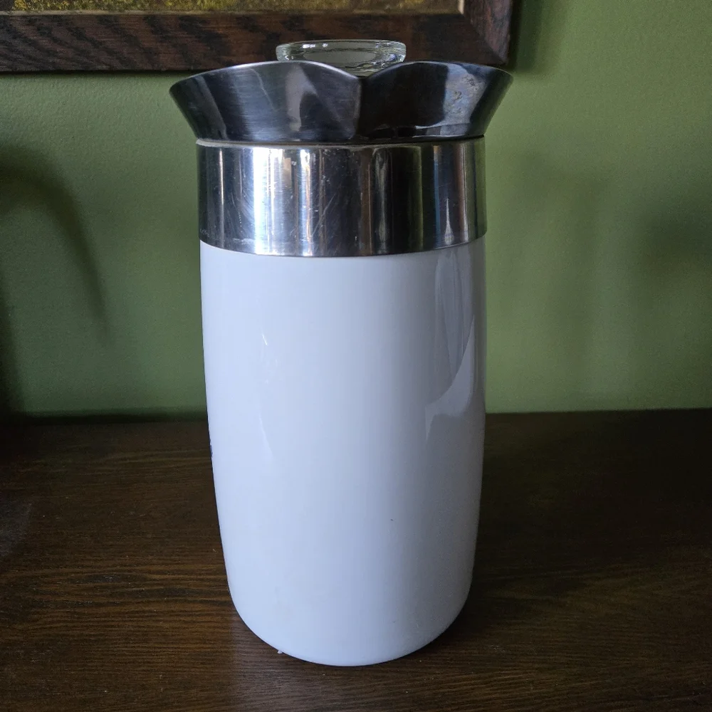 Vintage Corningware 10 Cup Blue Cornflower Percolater Coffee Pot Carafe - Picture 4 of 16